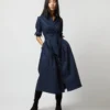 Classic Shirtwaist Dress In Blackwatch Poplin 1 Classic Shirtwaist Dress In Blackwatch Poplin -Garbiera Sales Store S67267 694