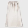 Mare Slip Skirt In Birch Silk -Garbiera Sales Store S67278 46