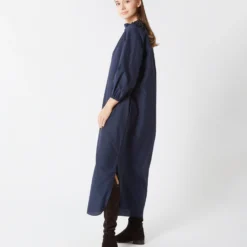 Popover Kamille Dress In Navy Habotai 20 Popover Kamille Dress In Navy Habotai -Garbiera Sales Store S67289 2