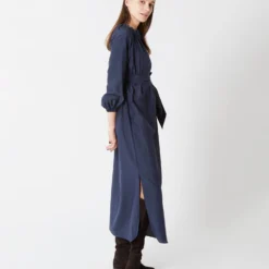 Popover Kamille Dress In Navy Habotai 14 Popover Kamille Dress In Navy Habotai -Garbiera Sales Store S67289 6