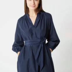 Popover Kamille Dress In Navy Habotai 17 Popover Kamille Dress In Navy Habotai -Garbiera Sales Store S67289 9