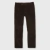 Garment-Dyed Sport Trouser In Chocolate Corduroy -Garbiera Sales Store S68081 1