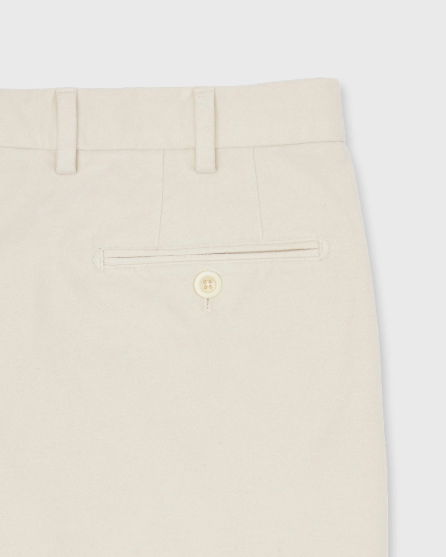 Garment-Dyed Sport Trouser In Cream Moleskin 5 Garment-Dyed Sport Trouser In Cream Moleskin - Image 3