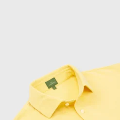 Short-Sleeved Polo In Canary Pima Pique -Garbiera Sales Store S68634 2