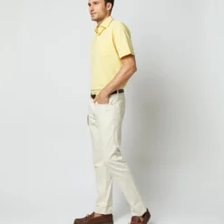 Short-Sleeved Polo In Canary Pima Pique -Garbiera Sales Store S68634 30