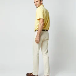 Short-Sleeved Polo In Canary Pima Pique -Garbiera Sales Store S68634 52