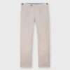 Garment-Dyed Pleated Sport Trouser In Stone Lightweight Twill -Garbiera Sales Store S68660 2