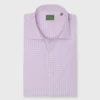 Spread Collar Sport Shirt In Watermelon/Sky/Blue Tattersall Poplin -Garbiera Sales Store S68667 1