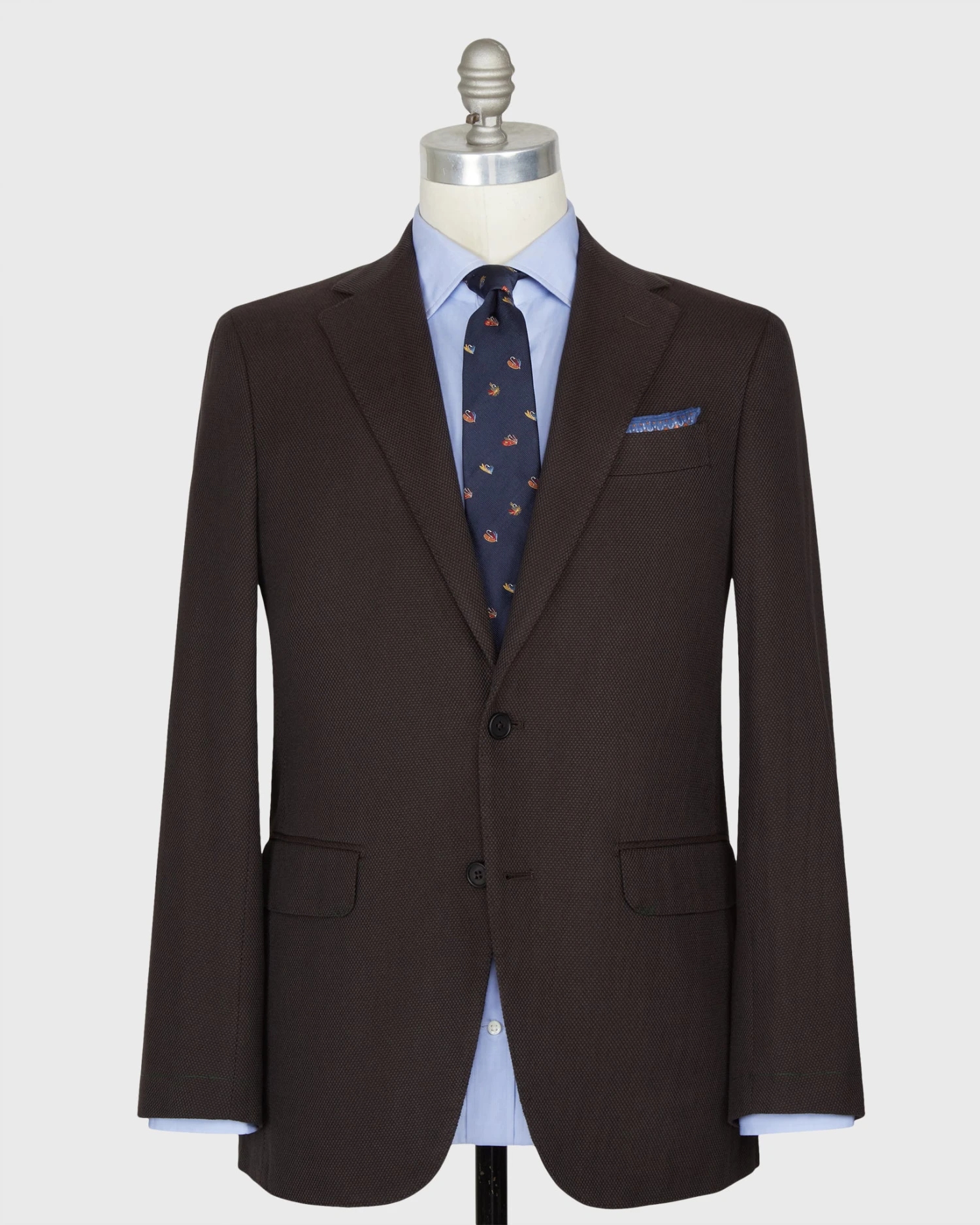 Virgil No. 2 Jacket In Chocolate Monk's Cloth 3 Virgil No. 2 Jacket In Chocolate Monk's Cloth