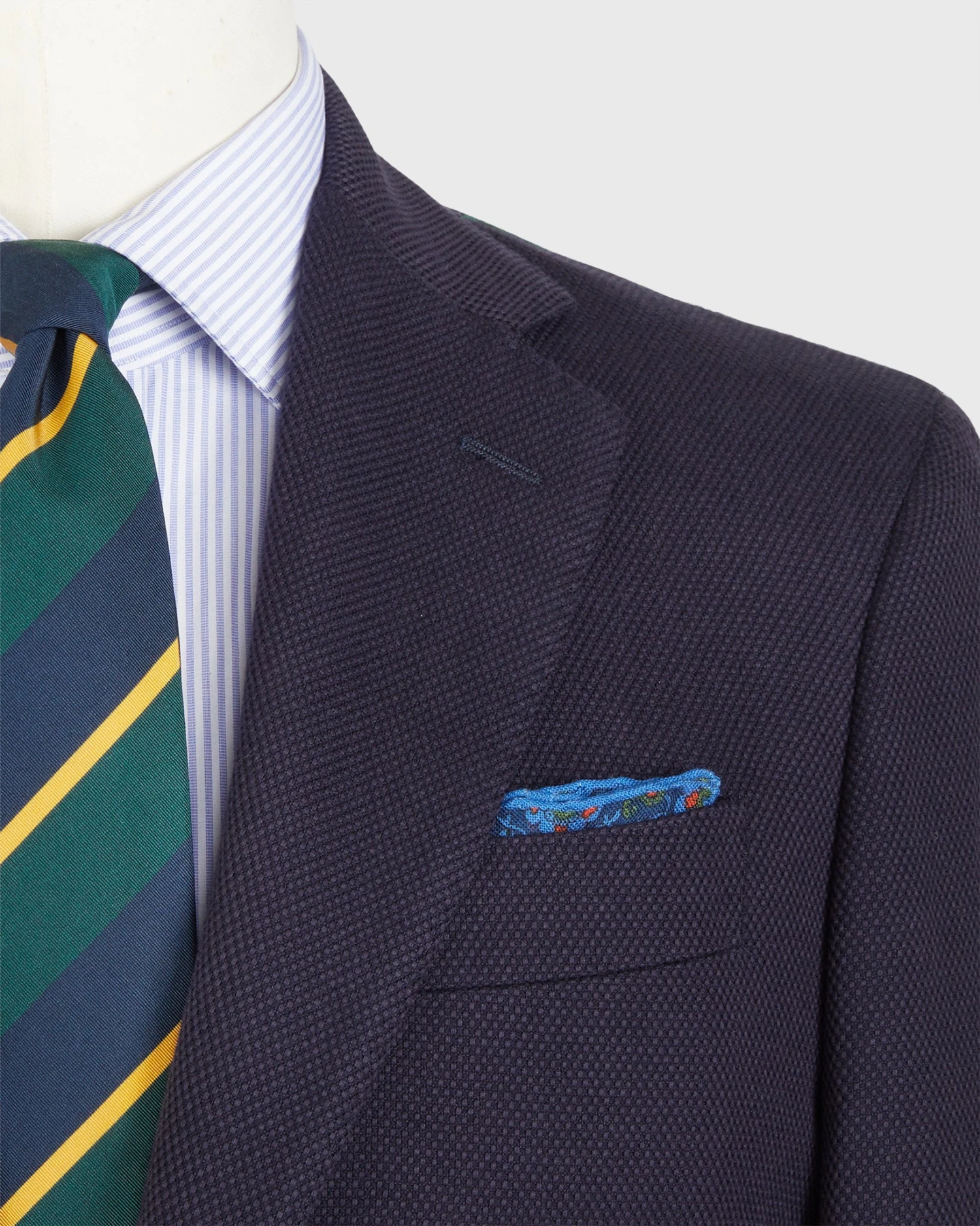 Virgil No. 2 Jacket In Navy Monk's Cloth 4 Virgil No. 2 Jacket In Navy Monk's Cloth - Image 2