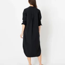 Nyala Dress In Black Poplin 15 Nyala Dress In Black Poplin -Garbiera Sales Store S70271 3