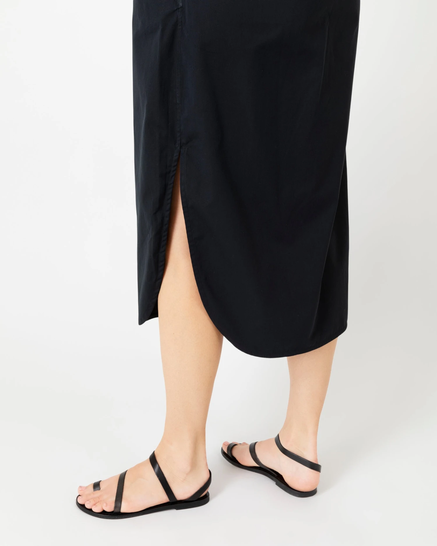 Nyala Dress In Black Poplin 8 Nyala Dress In Black Poplin - Image 6