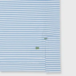 Short-Sleeved Polo In Coastal/White Stripe Jersey -Garbiera Sales Store S70330 156