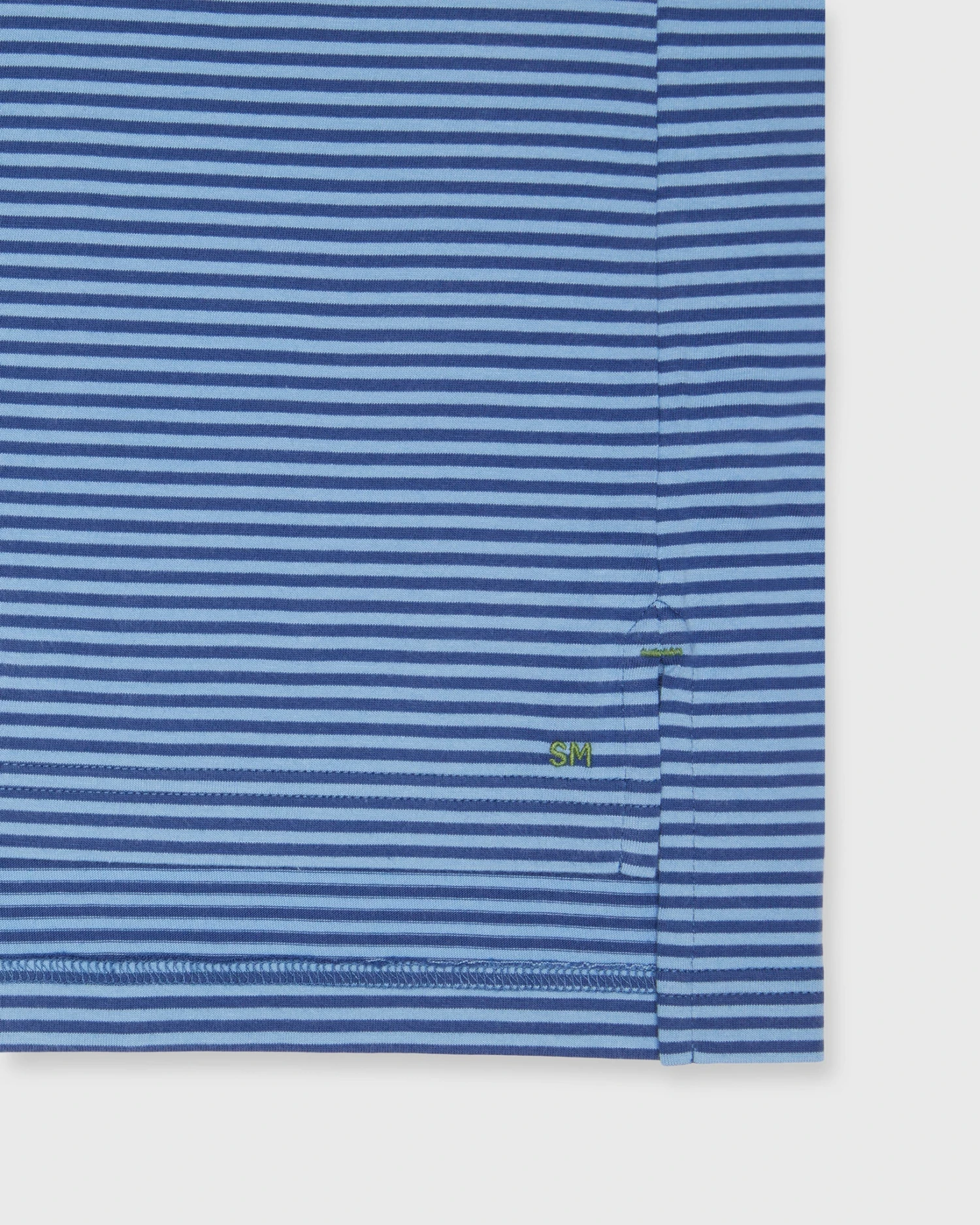 Short-Sleeved Polo In Ink/Coastal Stripe Jersey 5 Short-Sleeved Polo In Ink/Coastal Stripe Jersey - Image 3