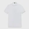 Slim-Fit Short-Sleeved Polo In White Jersey 1 Slim-Fit Short-Sleeved Polo In White Jersey -Garbiera Sales Store S70345 23