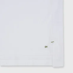 Slim-Fit Short-Sleeved Polo In White Jersey -Garbiera Sales Store S70345 28