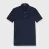 Slim-Fit Short-Sleeved Polo In Navy Jersey -Garbiera Sales Store S70346 16