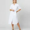 Boyfriend Dress In White Poplin 2 Boyfriend Dress In White Poplin -Garbiera Sales Store S70455 027