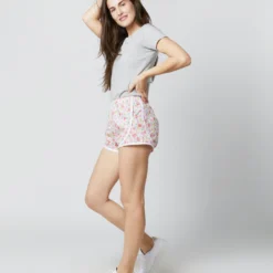 Track Short In Pink/Yellow Edie Liberty Fabric 10 Track Short In Pink/Yellow Edie Liberty Fabric -Garbiera Sales Store S70484 5984