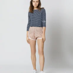 Track Short In Pink/Green Hannah Rose Liberty Fabric 9 Track Short In Pink/Green Hannah Rose Liberty Fabric -Garbiera Sales Store S70485 5769