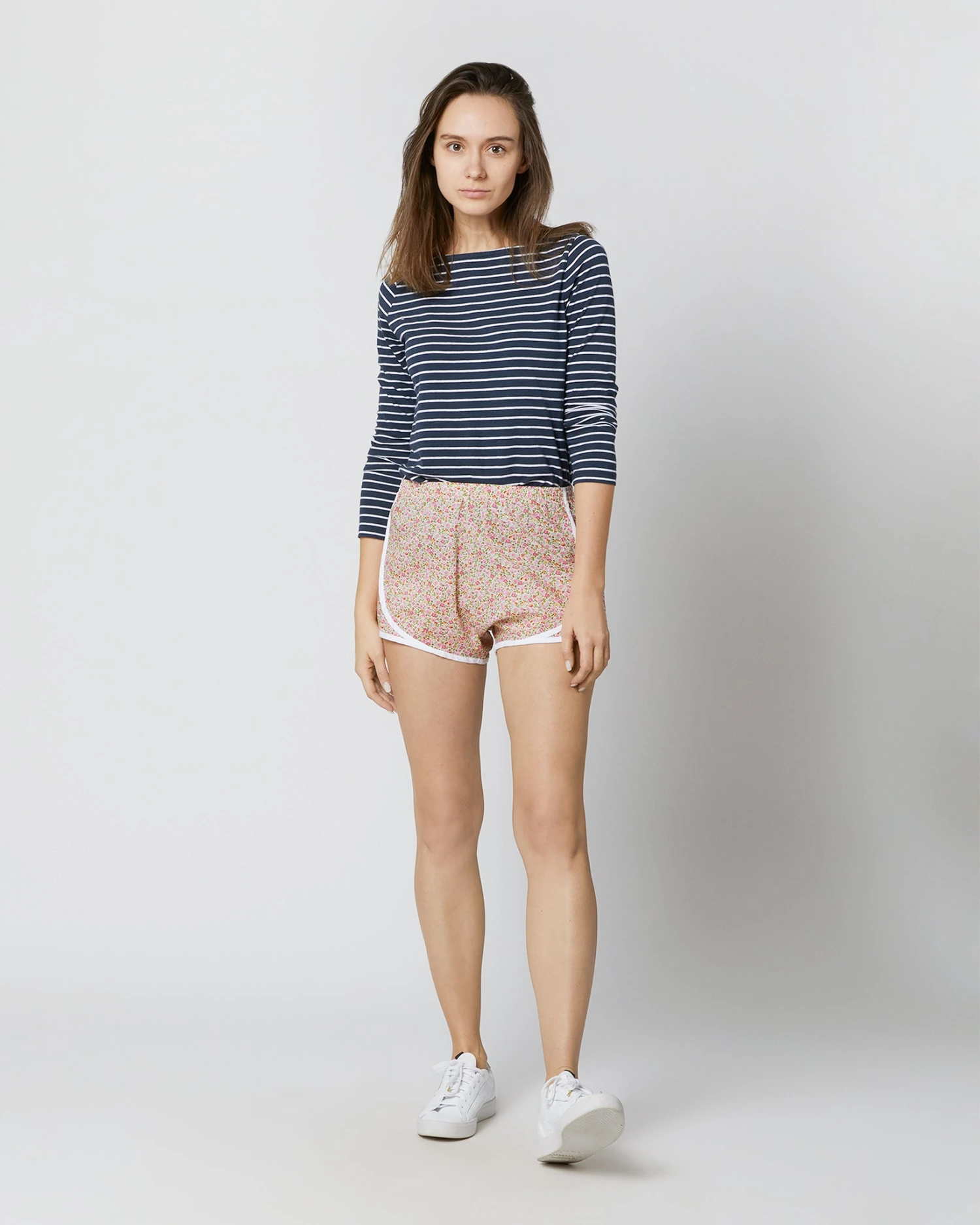 Track Short In Pink/Green Hannah Rose Liberty Fabric 4 Track Short In Pink/Green Hannah Rose Liberty Fabric - Image 2