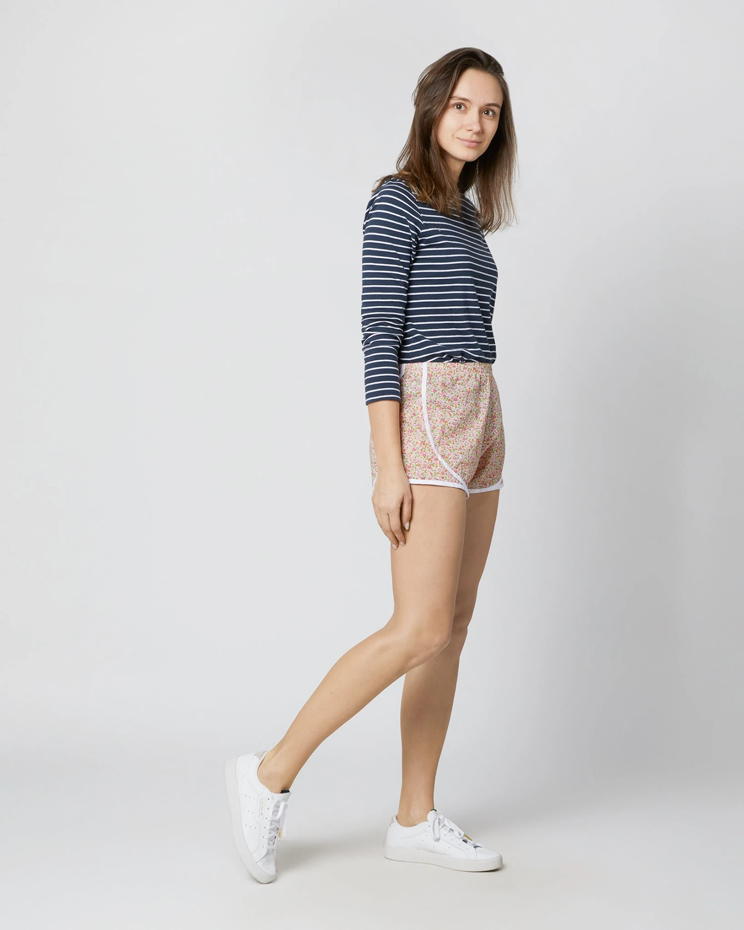 Track Short In Pink/Green Hannah Rose Liberty Fabric 5 Track Short In Pink/Green Hannah Rose Liberty Fabric - Image 3