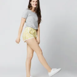 Track Short In Yellow D'Anjo Sky Liberty Fabric -Garbiera Sales Store S70486 6095