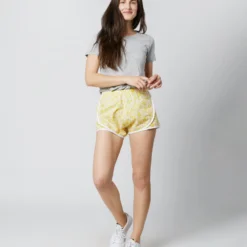 Track Short In Yellow D'Anjo Sky Liberty Fabric -Garbiera Sales Store S70486 6115