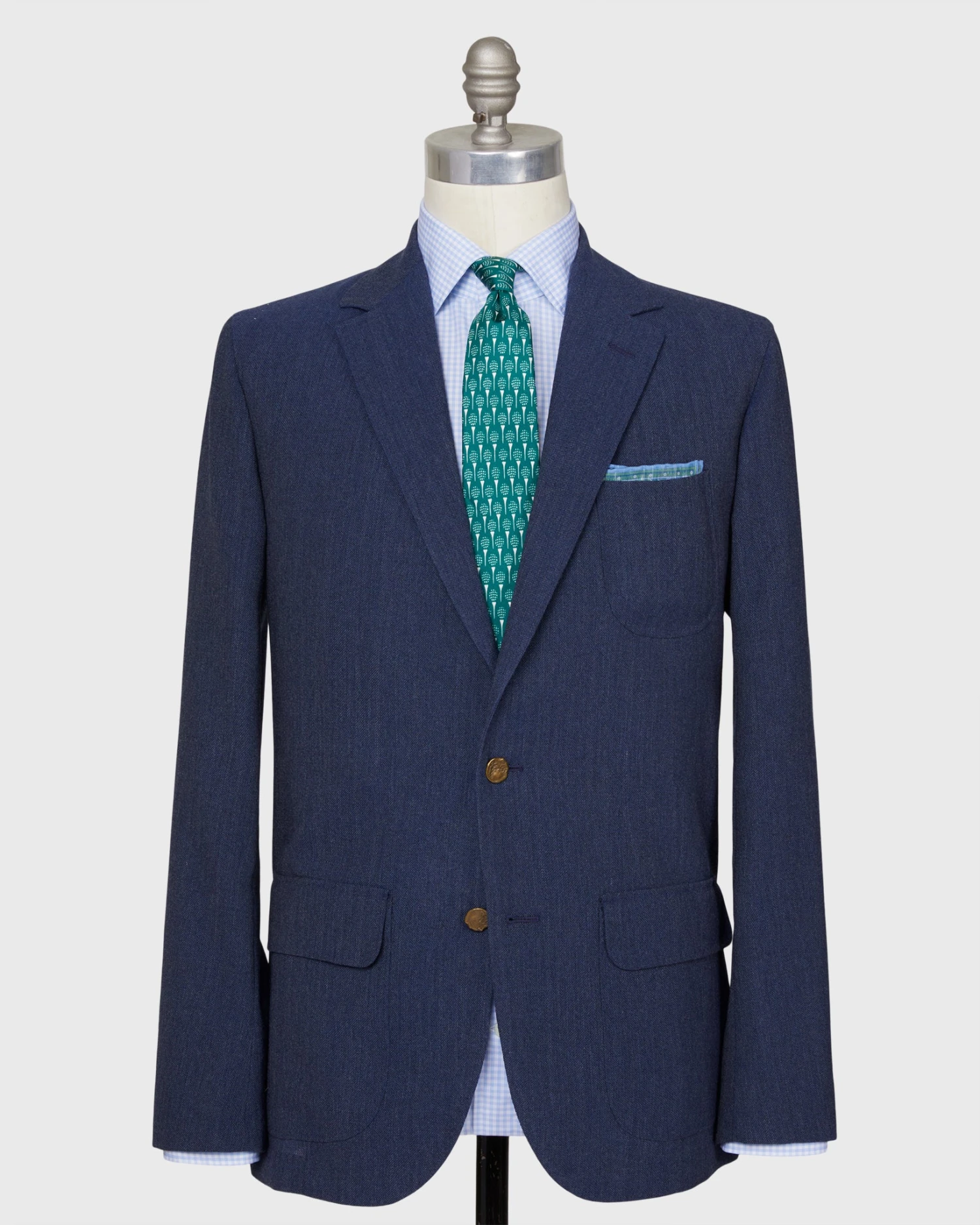 Ghost Blazer In Pacific Wool Hopsack 3 Ghost Blazer In Pacific Wool Hopsack