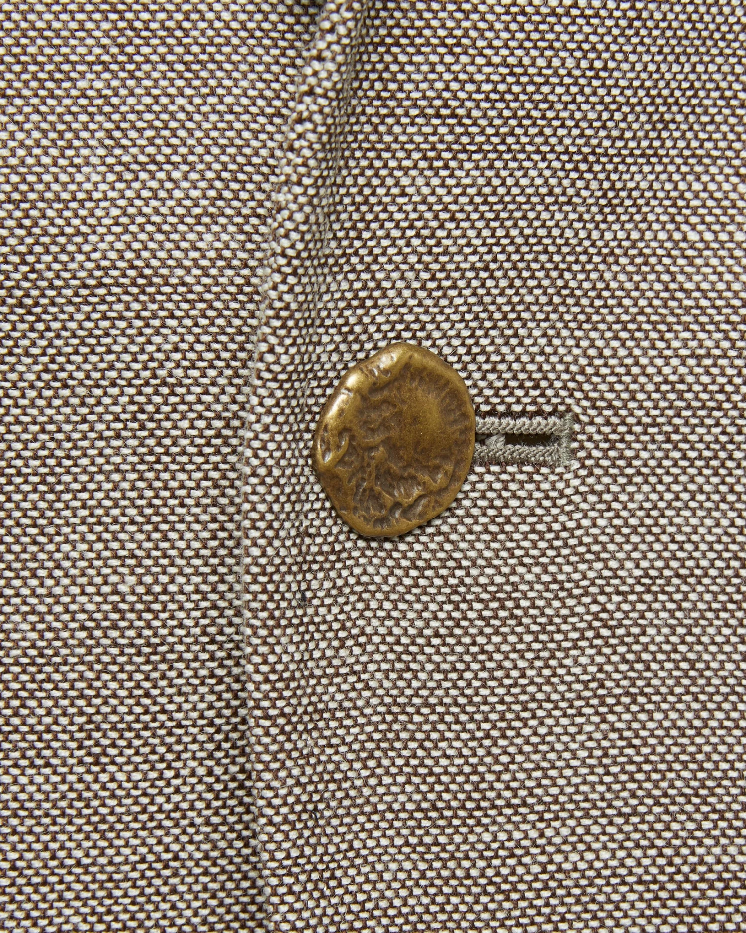 Ghost Blazer In Chocolate/Bone Wool Hopsack 6 Ghost Blazer In Chocolate/Bone Wool Hopsack - Image 4