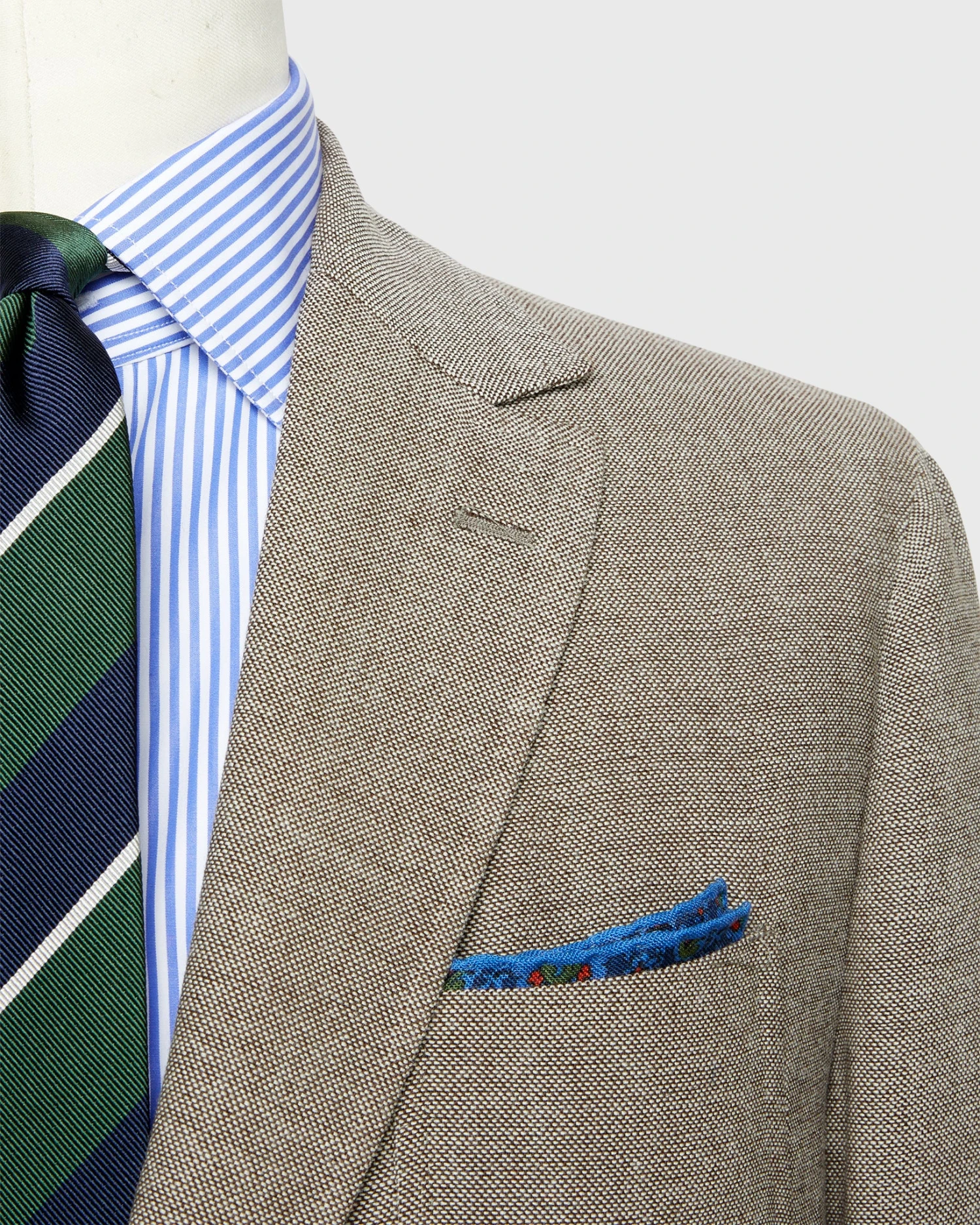 Ghost Blazer In Chocolate/Bone Wool Hopsack 4 Ghost Blazer In Chocolate/Bone Wool Hopsack - Image 2