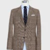 Virgil No. 2 Jacket In Brown Mix/Blue/Bone Windowpane Hopsack 2 Virgil No. 2 Jacket In Brown Mix/Blue/Bone Windowpane Hopsack -Garbiera Sales Store S70513 38