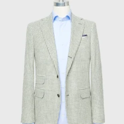 Virgil No. 2 Jacket In Lovat/Bone Houndstooth 7 Virgil No. 2 Jacket In Lovat/Bone Houndstooth -Garbiera Sales Store S70516 71