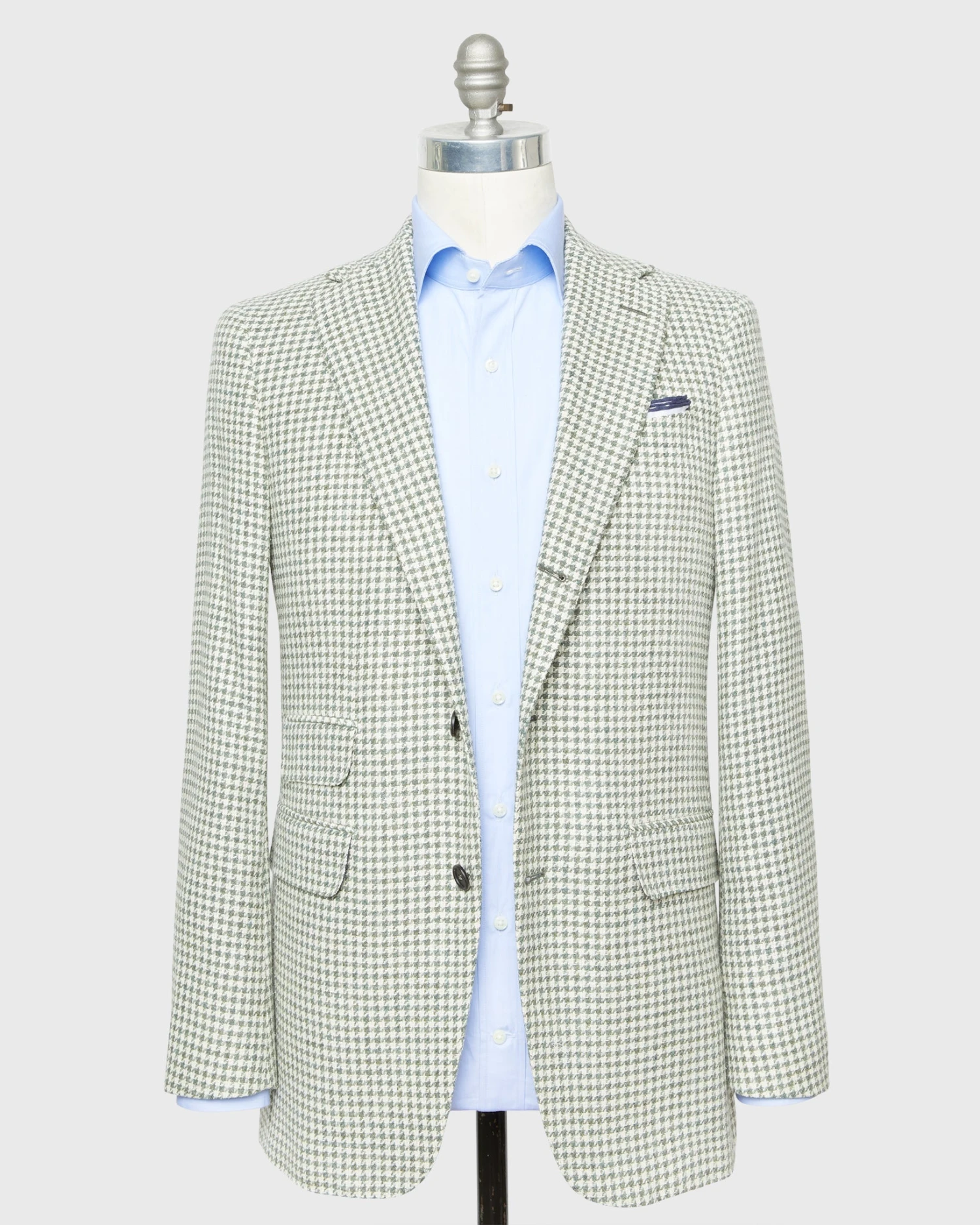 Virgil No. 2 Jacket In Lovat/Bone Houndstooth 5 Virgil No. 2 Jacket In Lovat/Bone Houndstooth - Image 3
