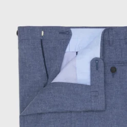 Dress Trouser In Blue Mix Plainweave 7 Dress Trouser In Blue Mix Plainweave -Garbiera Sales Store S70521 37