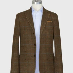 Virgil No. 2 Jacket In Drab/Blue/Maize Plaid Tweed 7 Virgil No. 2 Jacket In Drab/Blue/Maize Plaid Tweed -Garbiera Sales Store S70646 3