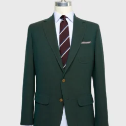 Ghost Blazer In Forest Wool Hopsack