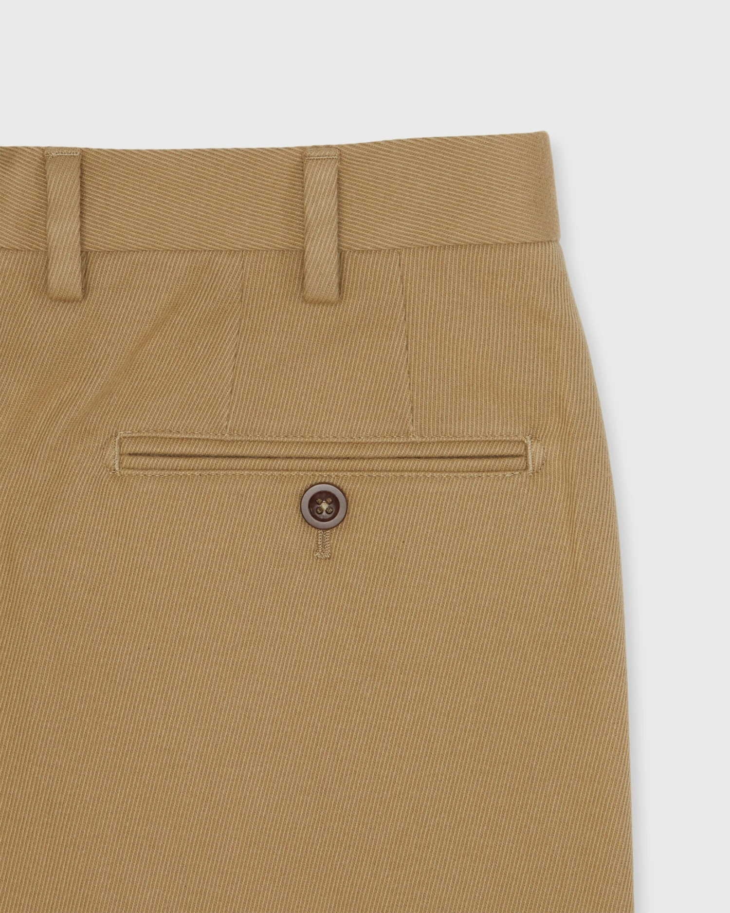 Sport Trouser In British Khaki Cotton/Cashmere Twill 5 Sport Trouser In British Khaki Cotton/Cashmere Twill - Image 3