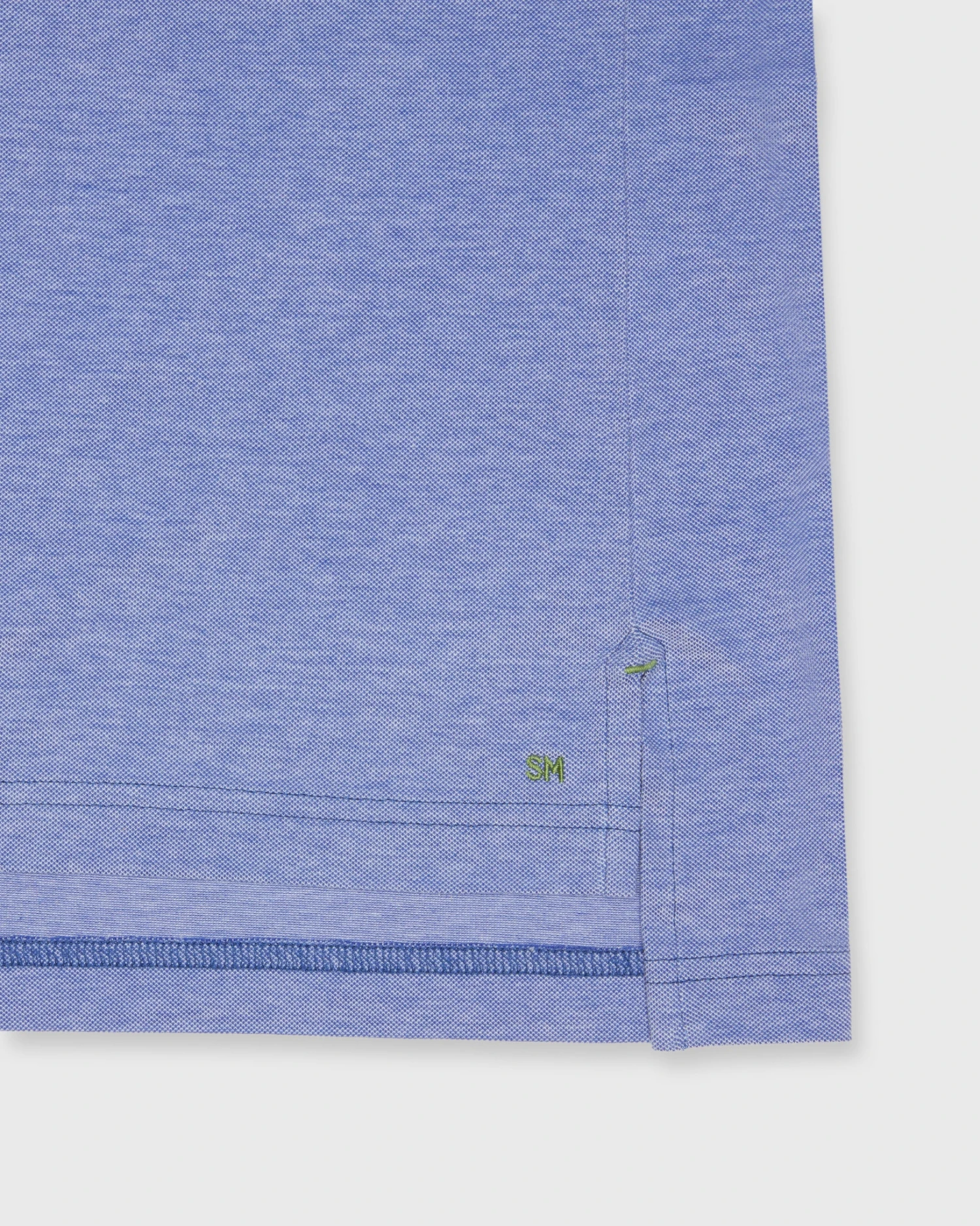 Short-Sleeved Polo In Ink Oxford Pique 5 Short-Sleeved Polo In Ink Oxford Pique - Image 3