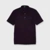 Short-Sleeved Polo In Merlot Dark Oxford Pique -Garbiera Sales Store S71036 280