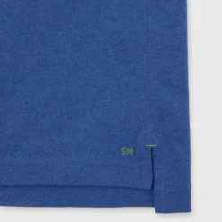 Long-Sleeved Polo In Heathered Ink Pima Pique 7 Long-Sleeved Polo In Heathered Ink Pima Pique -Garbiera Sales Store S71040 40 copy