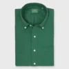 Button-Down Sport Shirt In Green Oxford -Garbiera Sales Store S71059 24