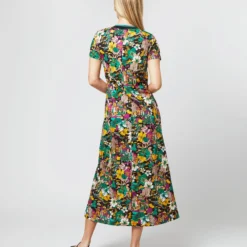 Sporty Swing Dress In Temples Jersey -Garbiera Sales Store S71135 121