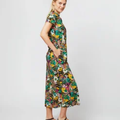 Sporty Swing Dress In Temples Jersey -Garbiera Sales Store S71135 128