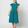 ULLA JOHNSON Darlene Dress In Verdigris -Garbiera Sales Store S71225 1323