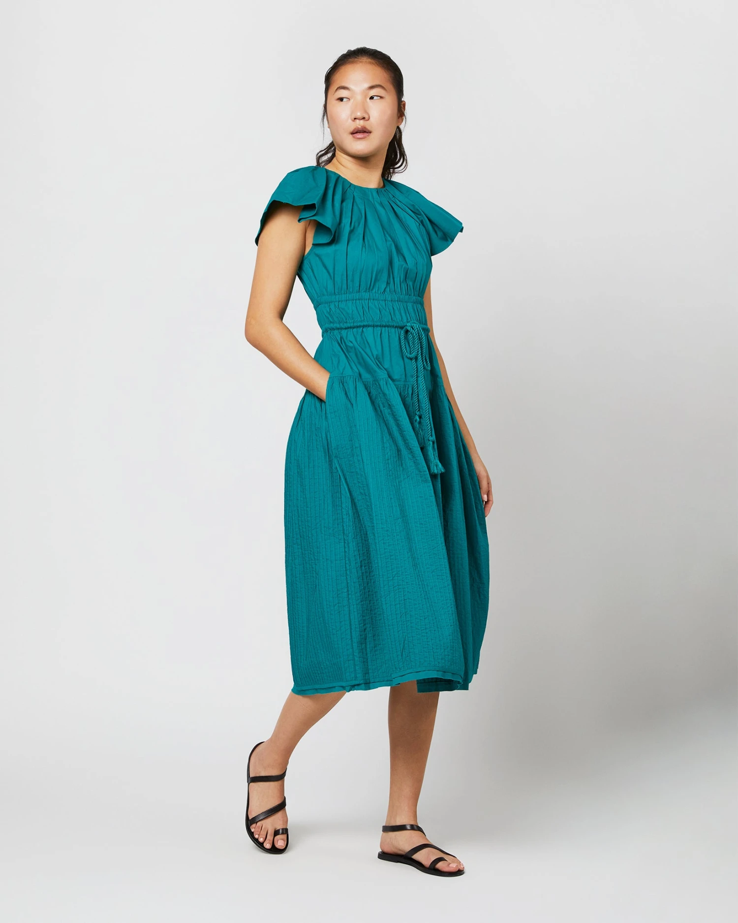 ULLA JOHNSON Darlene Dress In Verdigris 4 ULLA JOHNSON Darlene Dress In Verdigris - Image 2