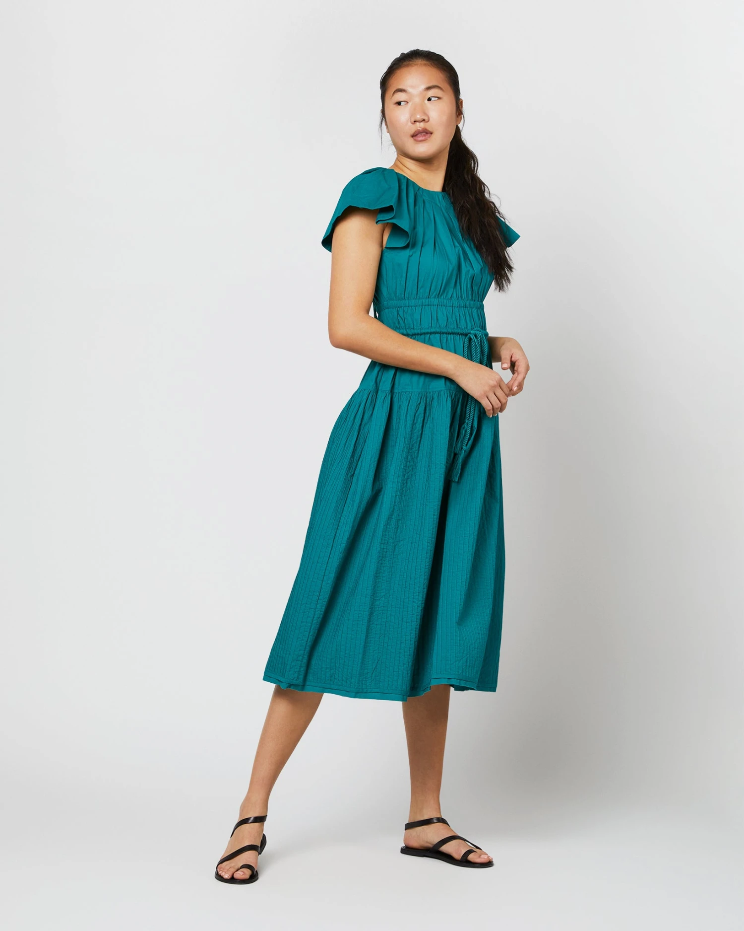 ULLA JOHNSON Darlene Dress In Verdigris 7 ULLA JOHNSON Darlene Dress In Verdigris - Image 5