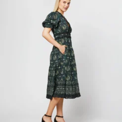 ULLA JOHNSON Elli Dress In Pacific -Garbiera Sales Store S71230 951