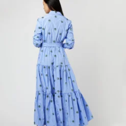 Bellini Dress In Third Eye Embroidered Popeline 15 Bellini Dress In Third Eye Embroidered Popeline -Garbiera Sales Store S71231 908