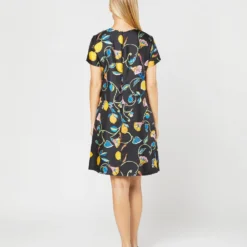 Mini Swing Dress In Borboni Twill Silk 14 Mini Swing Dress In Borboni Twill Silk -Garbiera Sales Store S71232 500